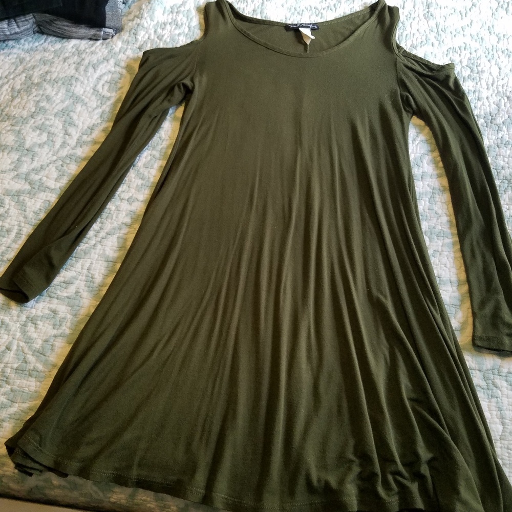 Olive green dress